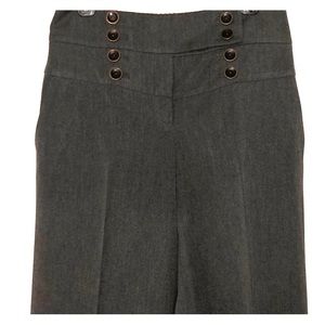 Anthropologie elevenses grey wide leg pant